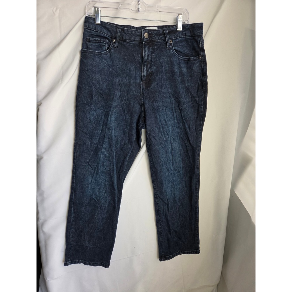 Sonoma Goods For Life Jeans Womens Dark Blue Dark Wash Straight High